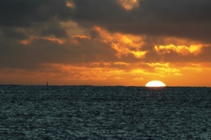Niue solnedgang
